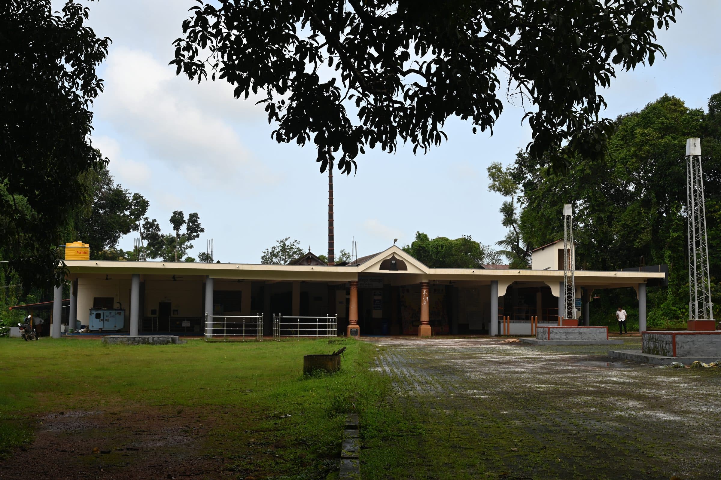 Photograph inside the Mekkekattu Shri Nandikeshwara Temple, one of a series taken during a single documentary visit.